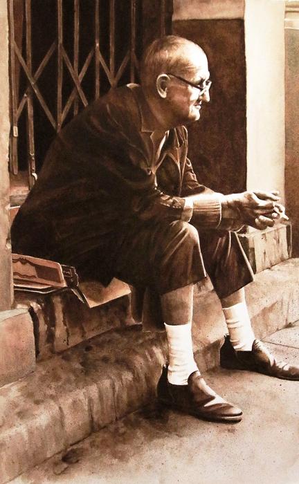 Fifty years ago homeless man