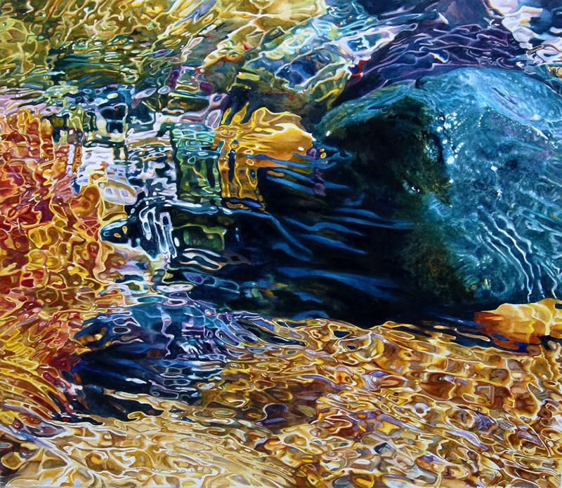 Tidepool rocks and light